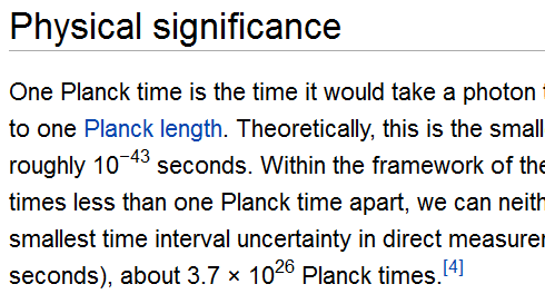 planck time 43